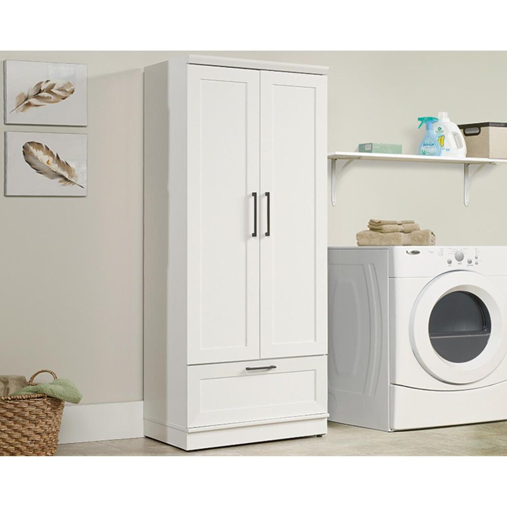 Sauder Homeplus Wardrobe in Soft White, , large
