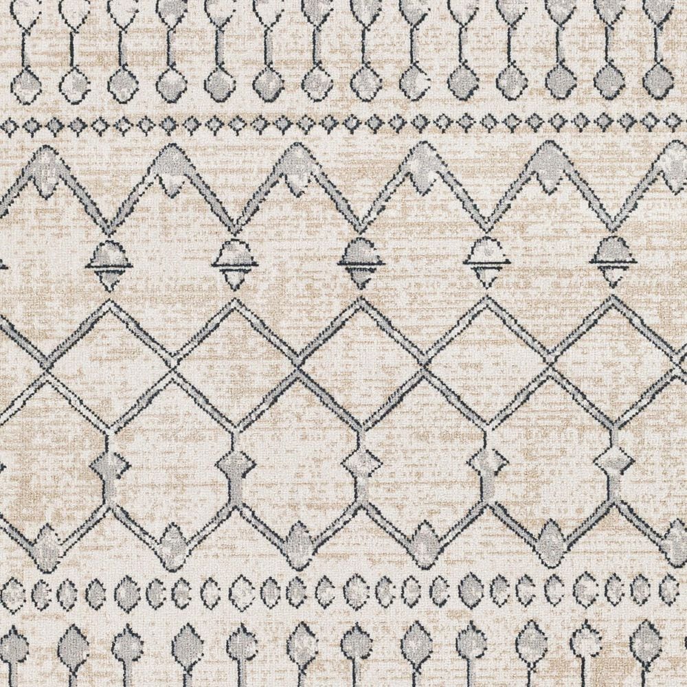 Surya Lavadora 2&#39;7&quot; x 7&#39;3&quot; Ink Blue, Gray, Light Beige and Light Gray Runner, , large
