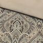 J. Queen New York Maren 3-Piece King/Cal King Comforter Set in Gold, Beige and Chocolate, , large