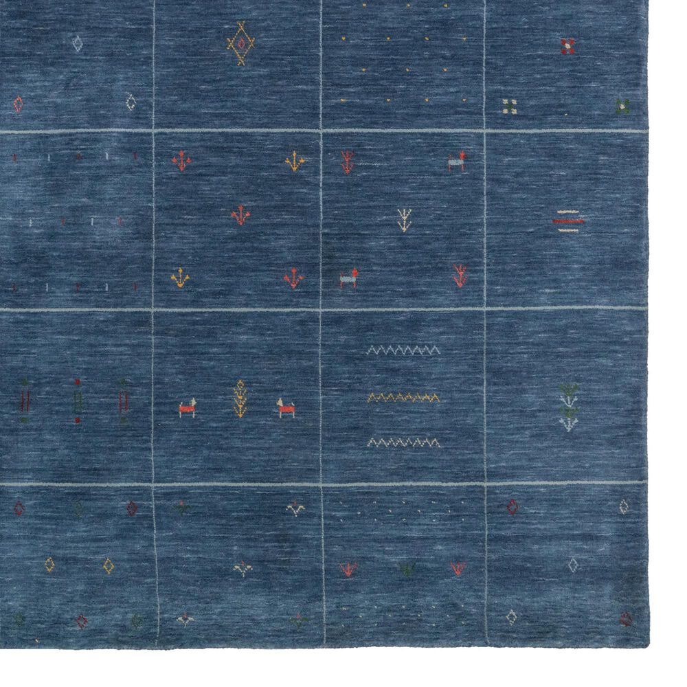 Capel Zagros 3493RS03000500450 3&#39; 0&quot; x 5&#39; 0&quot; Cobalt Blue Area Rug, , large
