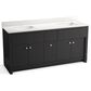 Kohler Alouette 72" Double Bathroom Vanity in Ferrous Grey with 2 cm White Quartz Top and Rectangular Sinks, , large