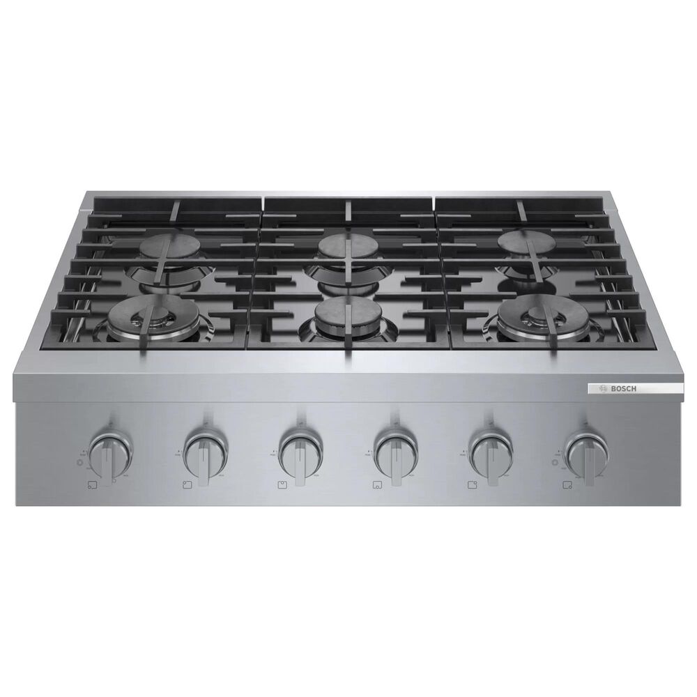 Bosch 36" Gas Cooktop with 6 Burners in Stainless Steel Shop NFM