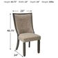 Ashley Tyler Creek Dining Chair Set of 2 in Black and Grayish Brown, , large