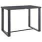 Blue River Argiope Outdoor Patio Bar Height Dining Table in Dark Gray - Table Only, , large