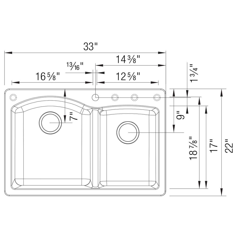 Blanco Diamond 1-3/4 Double Bowl Dual Mount Kitchen Sink in Soft White, , large