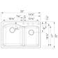 Blanco Diamond 1-3/4 Double Bowl Dual Mount Kitchen Sink in Soft White, , large