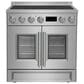 Forno Torino 30" French Door Induction Range in Stainless Steel, , large
