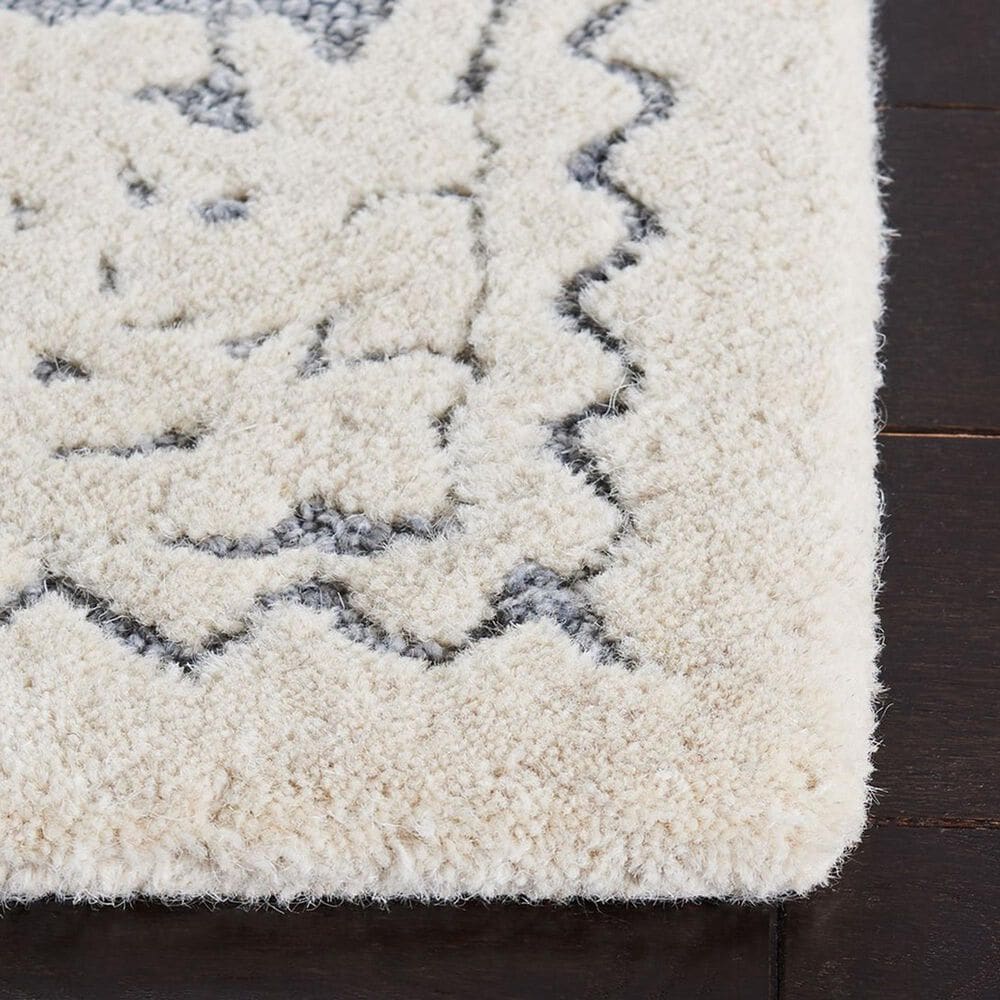 Safavieh Micro-Loop Bohemian 4&#39; x 6&#39; Light Blue and Ivory Area Rug, , large