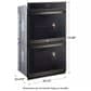 LG 9.4 cu. ft. Smart Double Wall Oven with Fan Convection and Air Fry in PrintProof Black Stainless Steel, , large