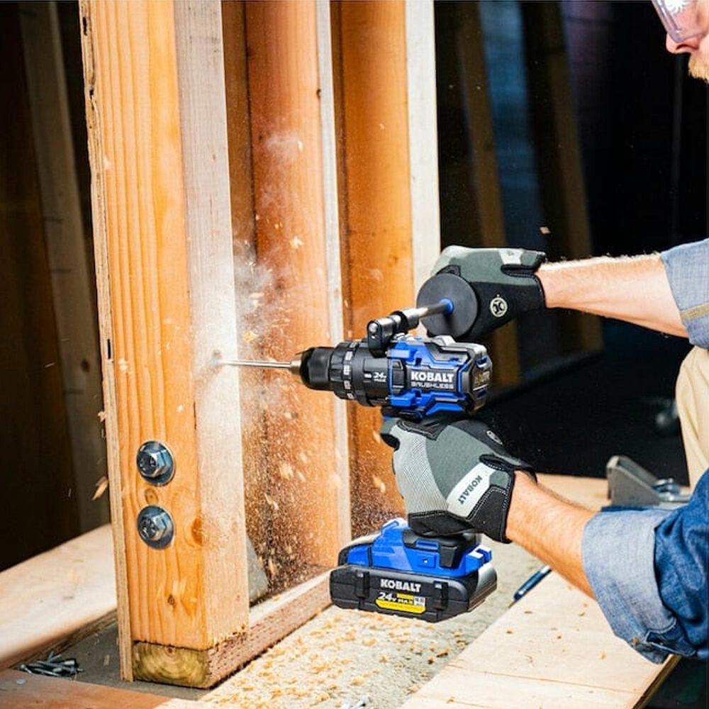 Kobalt XTR 24-Volt 1/2&quot; Keyless Brushless Cordless Drill in Black and Blue, , large