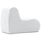 Jaxx Uptown Modern Armless Accent Chair in Boucle White, , large
