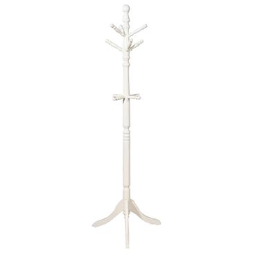 Furniture of America Blair Coat Rack in White, , large