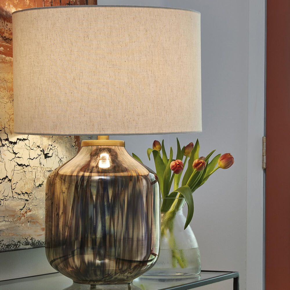 Ashley Jadstow Table Lamp in Black and Silver, , large