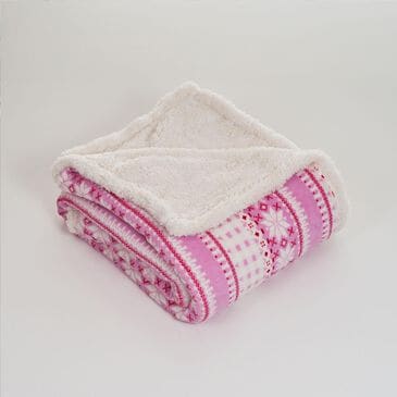 Timberlake Fleece Sherpa Throw, , large