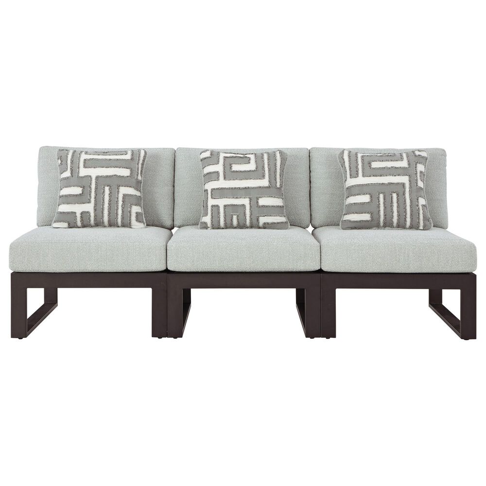 Ashley Beachloft 3-Piece Outdoor Sectional in Gray, , large