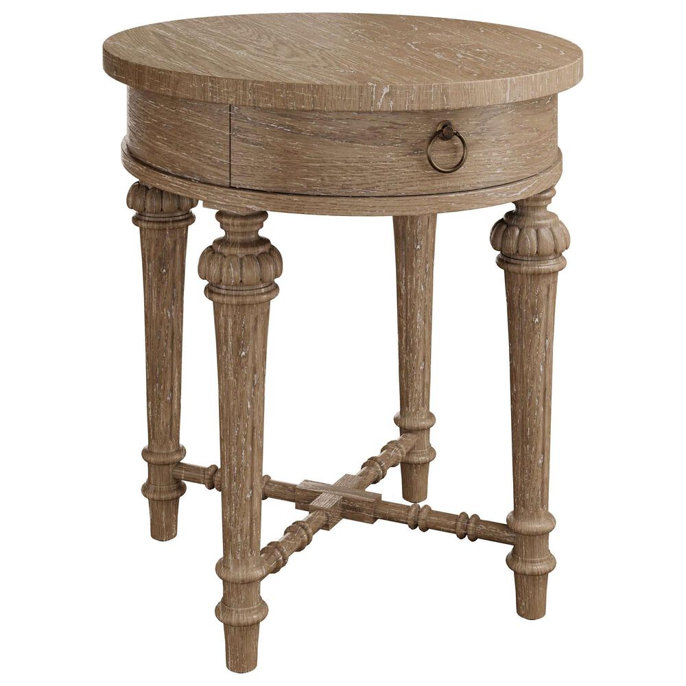 Hekman Chateaux Oval End Table in Brown, , large
