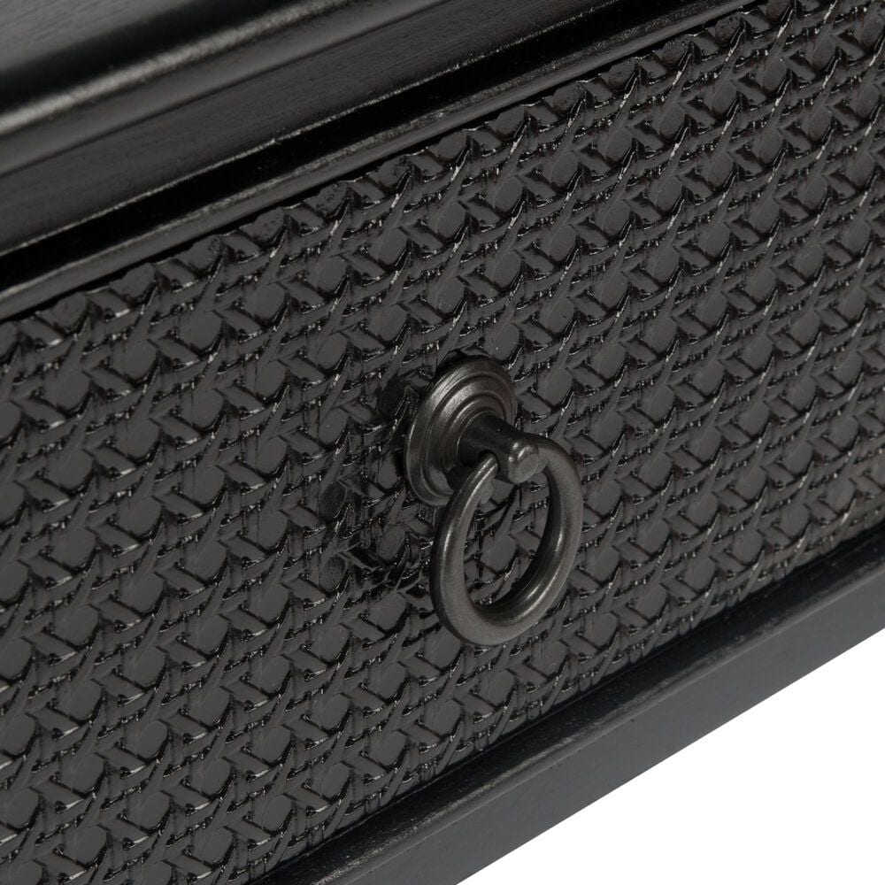 Safavieh Haines 2-Drawer Console Table in Black, , large