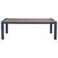 Ashley East Beach Rectangular Dining Table with Umbrella Hole in Navy Blue and Driftwood, , large
