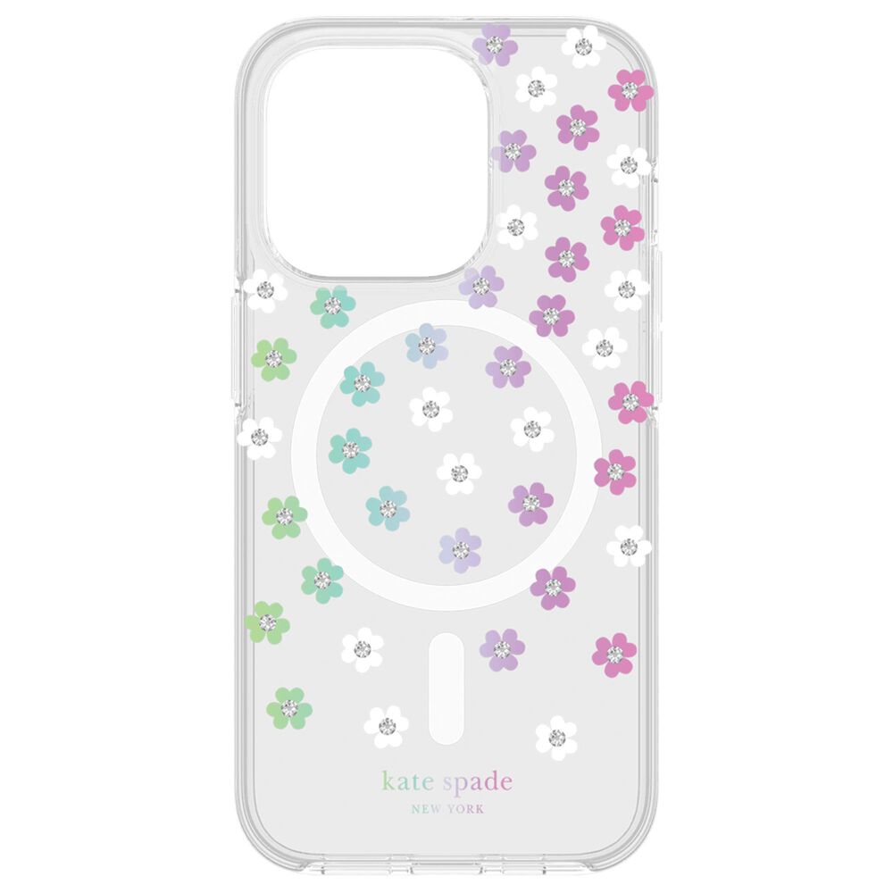 Kate Spade Protective Hardshell MagSafe Case for Apple iPhone 15 Pro in Scattered Flowers, , large
