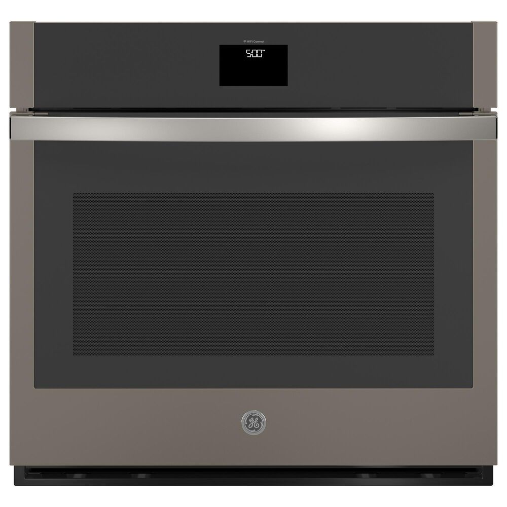 GE Appliances 2-Piece Kitchen Package with Fingerprint Resistant Slate 30&quot; Smart Built-In Single Wall Oven and Black 30&quot; Electric Cooktop, , large