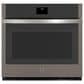 GE Appliances 2-Piece Kitchen Package with Fingerprint Resistant Slate 30" Smart Built-In Single Wall Oven and Black 30" Electric Cooktop, , large