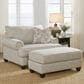 Ashley Asanti Chair and a Half with Ottoman in Fog, , large