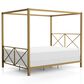 Furniture of America Rosadale Full X-Cross Canopy Bed in Gold, , large
