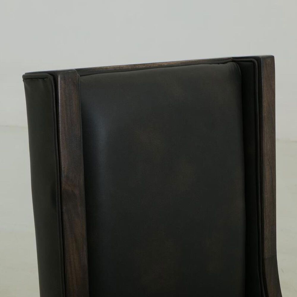 Fallridge Dark Teak and Balam 7-Piece Rectangular Dining Set in Black, , large