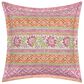J. Queen New York Shiloh 18" Square Throw Pillow in Pink, , large
