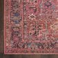 57 Grand by Nicole Curtis Series 1 Brick Red, Navy and Ivory 2" x 6" Runner, , large