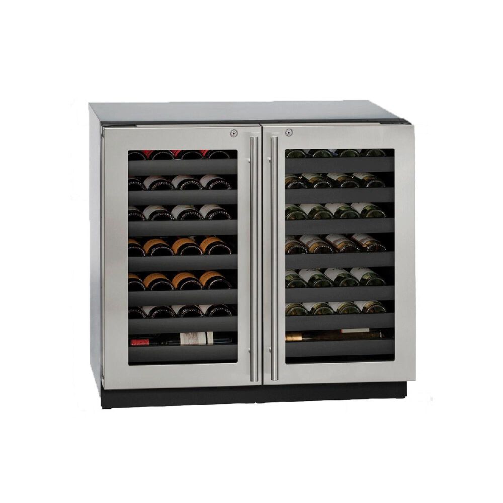 U-Line 36" Wine Captain Model French-Door with Stainless Frame (Lock), , large