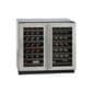 U-Line 36" Wine Captain Model French-Door with Stainless Frame (Lock), , large