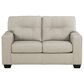 Ashley Santorine Stationary Loveseat in Bone, , large