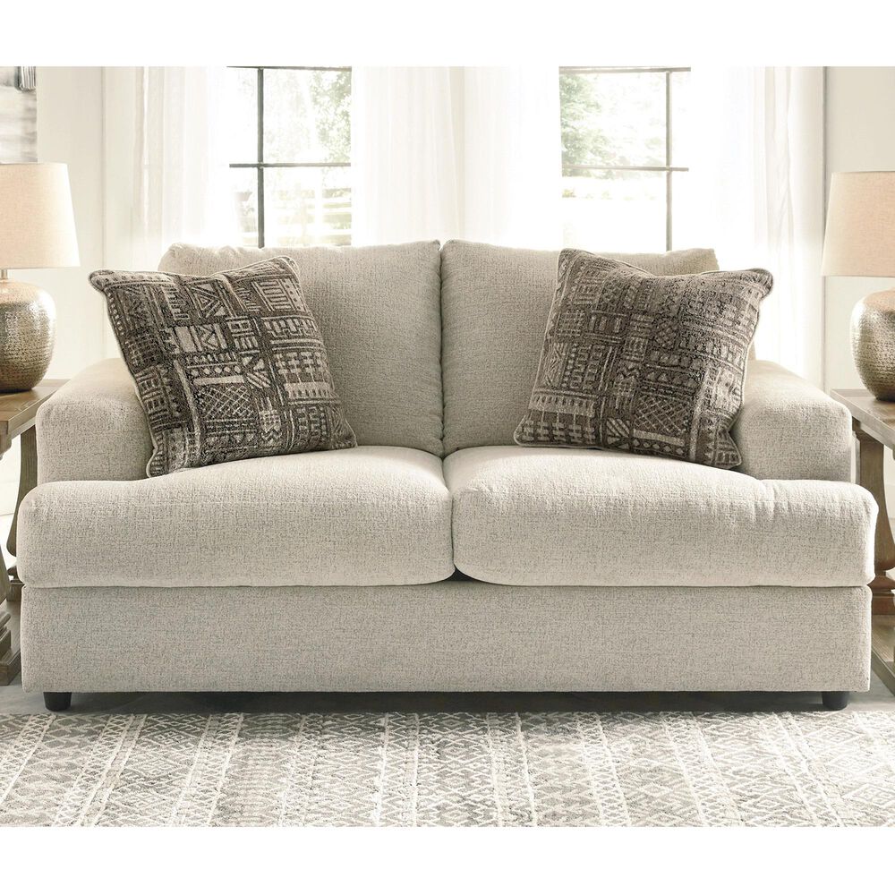 Ashley Soletren Stationary Loveseat in Stone, , large