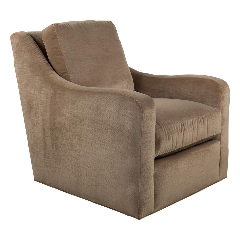 Rowe Furniture Swivel Chair in Earthtone Velvet, , large