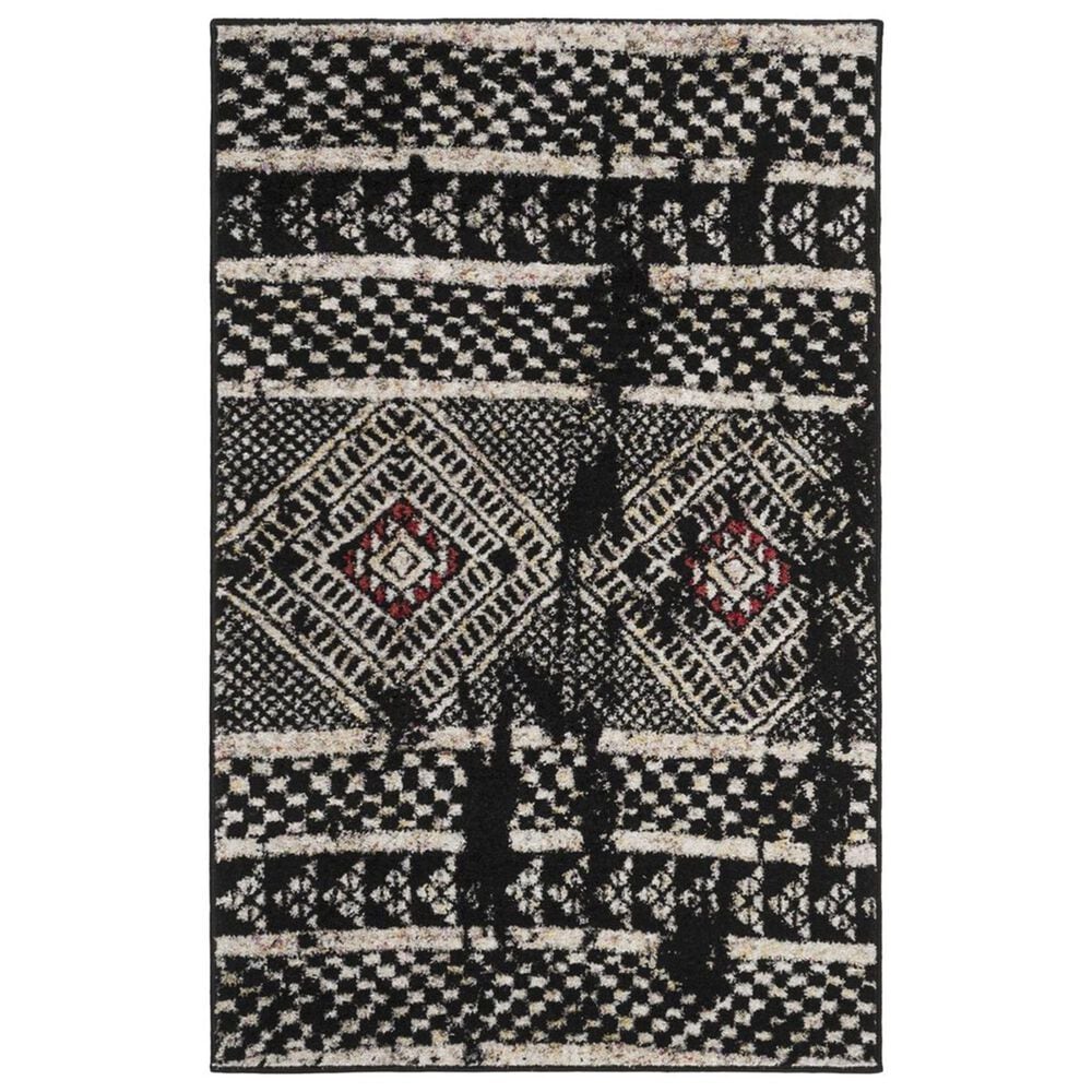 Safavieh Adirondack ADR202Z 4" x 6" Black and Light Grey Area Rug, , large