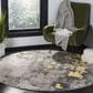 Safavieh Adirondack ADR134H 4" Round Grey and Yellow Area Rug, , large
