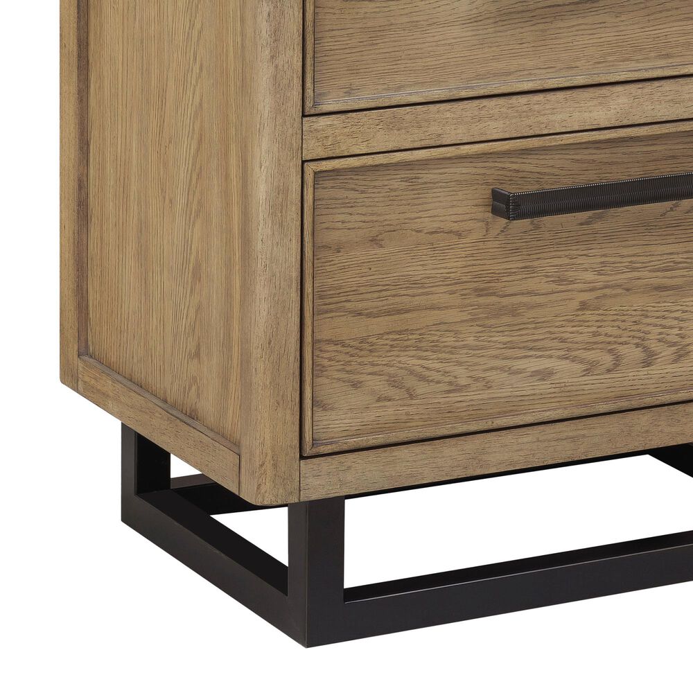 Drew and Jonathan Home Catalina 2Drawer Nightstand in Light Brown and