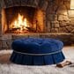 Jennifer Taylor Home Roquefort 24.5" Dog Sofa Bed with Box-Pleated Skirt in Navy Blue, , large