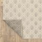 ROW by Oriental Weavers Zarina Ivory and Beige 5"3" x 7"3" Indoor/Outdoor Area Rug, , large