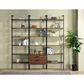 Coaster Owens 6-Shelf Wall Bookcase in Walnut and Black, , large