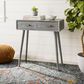 Safavieh Dean 2-Drawer Console Table in Slate Grey, , large