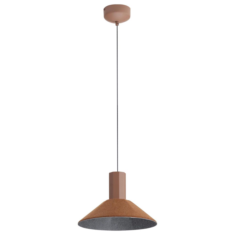 Golden Lighting Faroe 13" 1-Light LED Pendant in Coffee and Black, , large