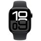 Apple Watch Series 10 GPS 42mm Jet Black Aluminum Case with Black Sport Band - S/M, , large