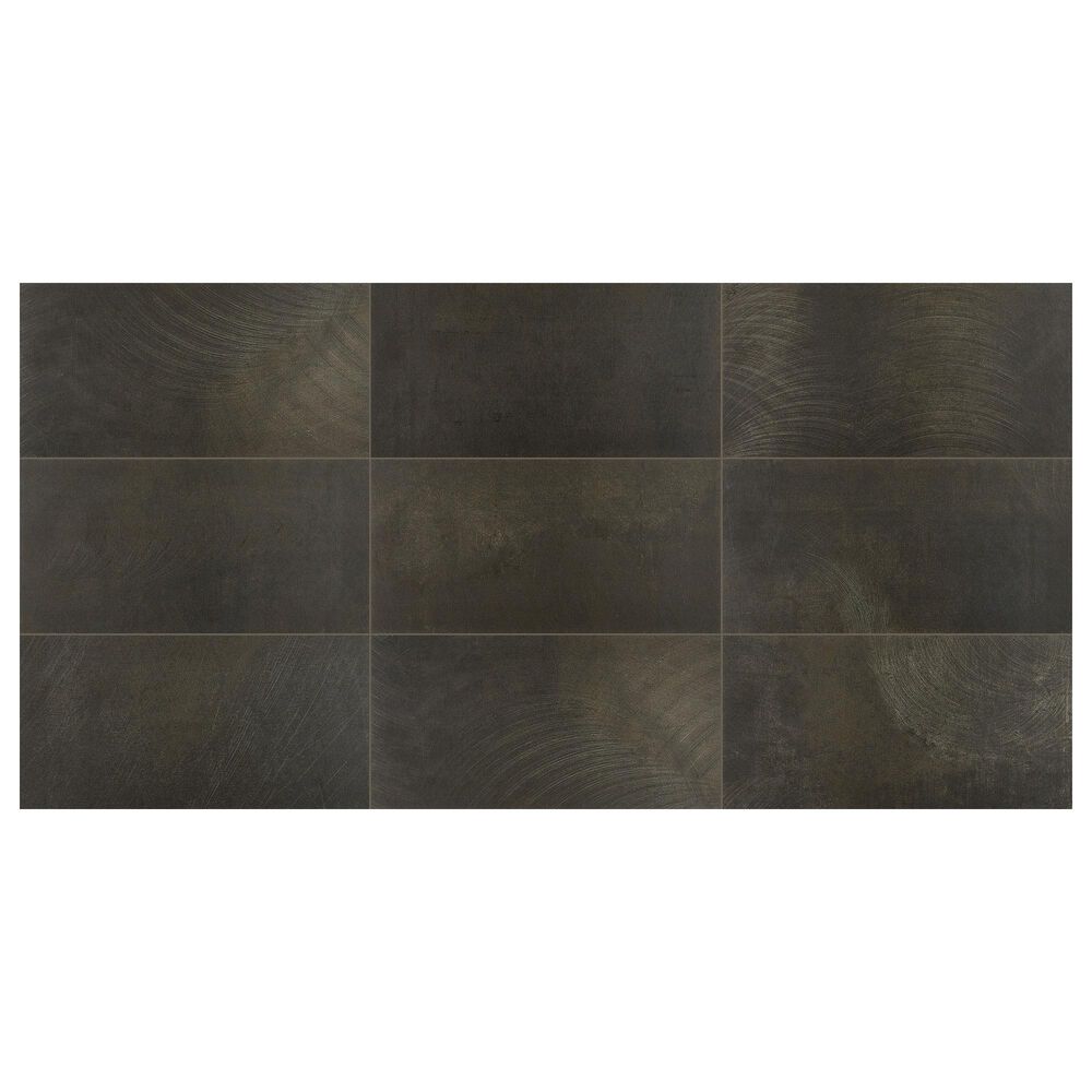 Dal-Tile Ironcraft Sable Black 12&quot; x 24&quot; Porcelain Tile, , large