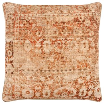 Surya Nelly 20" Square Throw Pillow in Light Wood, Camel, Natural, Clay, Pearl and Brick, , large
