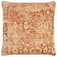 Surya Nelly 20" Square Throw Pillow in Light Wood, Camel, Natural, Clay, Pearl and Brick, , large