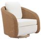 Zuo Modern Solara Outdoor Swivel Chair in Ivory, , large