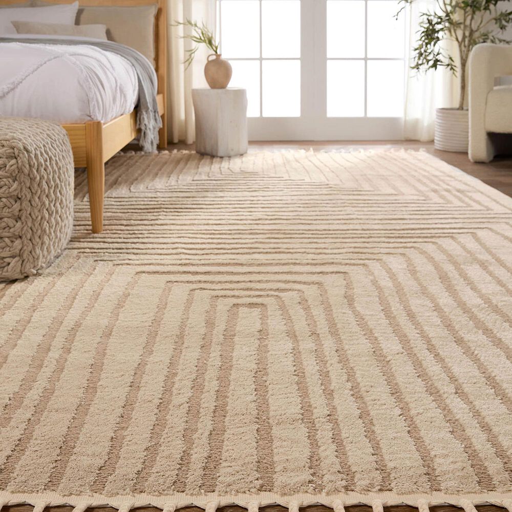 Jaipur Jaida Fantana Gray Morn and Humus 5&#39; x 7&#39; Area Rug, , large