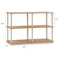 HOMLUX Turn-N-Tube 3-Tier Double Size Storage Display Rack in Beech and White, , large